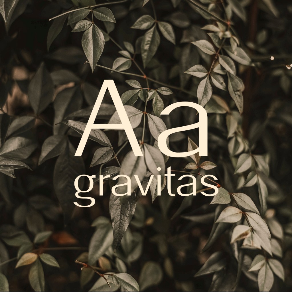 gravitas-Typeface